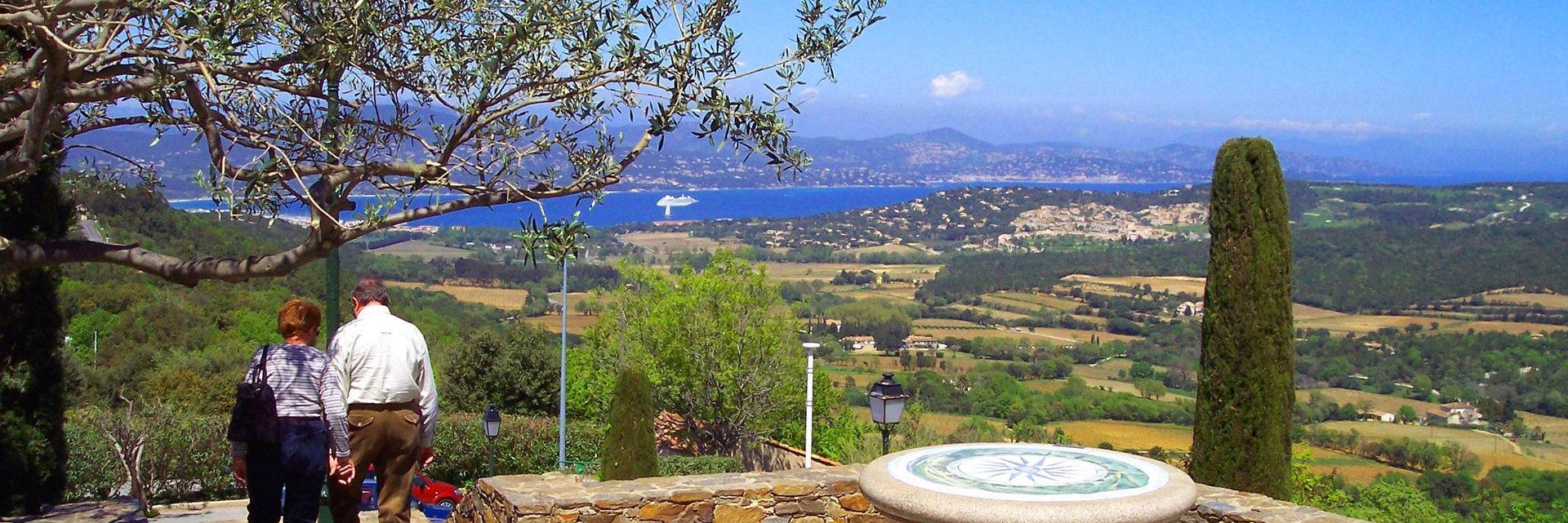 View over the Bay of Saint Tropez from Gassin